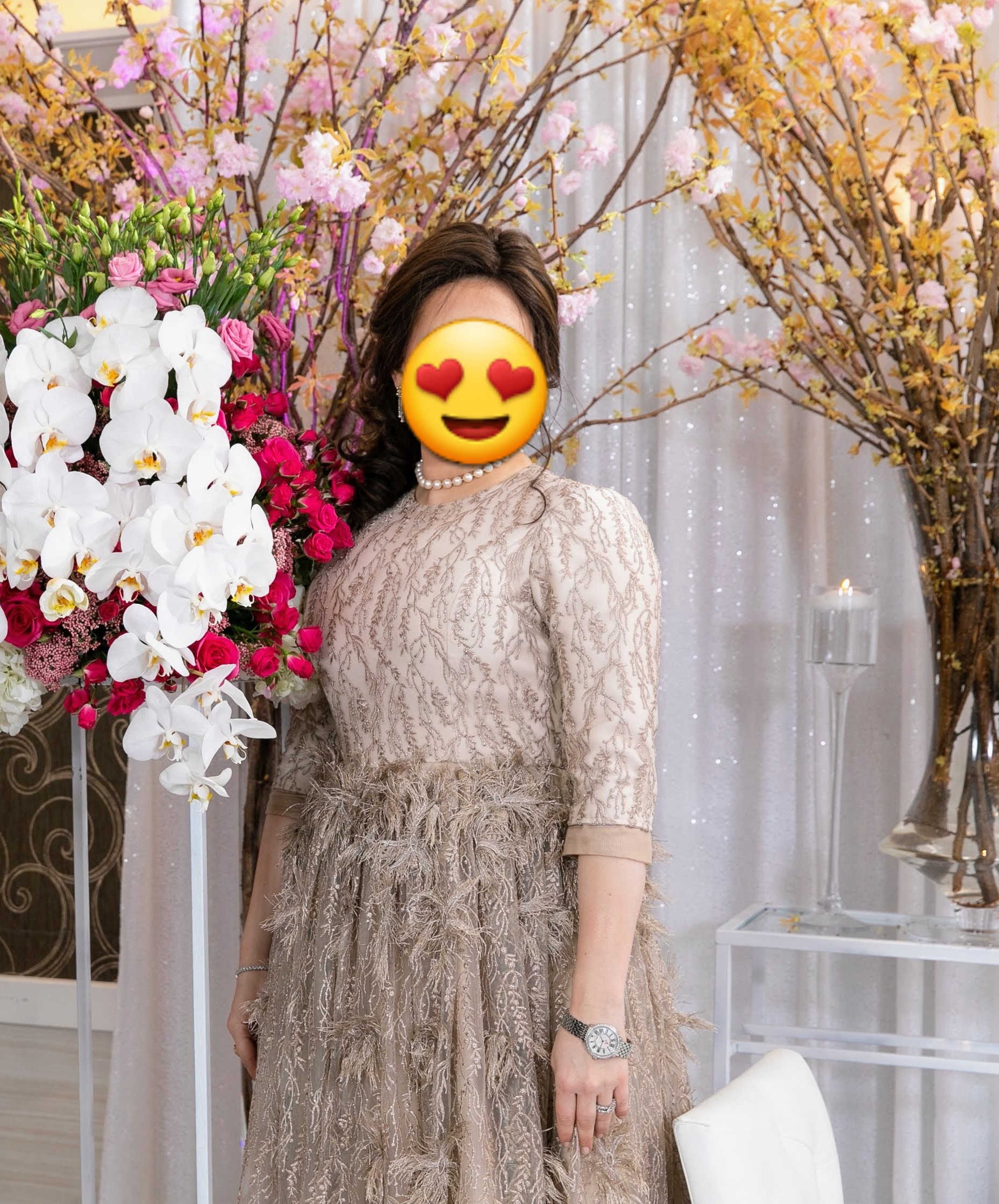 magnificent champagne gown for sister of the bride for sale