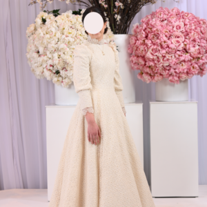 Beautiful full lace ivory gown for sale