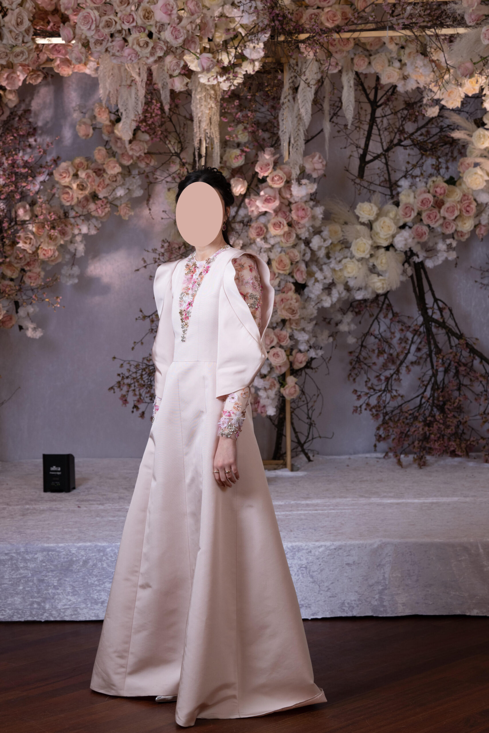 Pretty in Pink: stunning Pink Princess Cut Size 0 gown by Avigail Rumpler with Prada Beading for sale