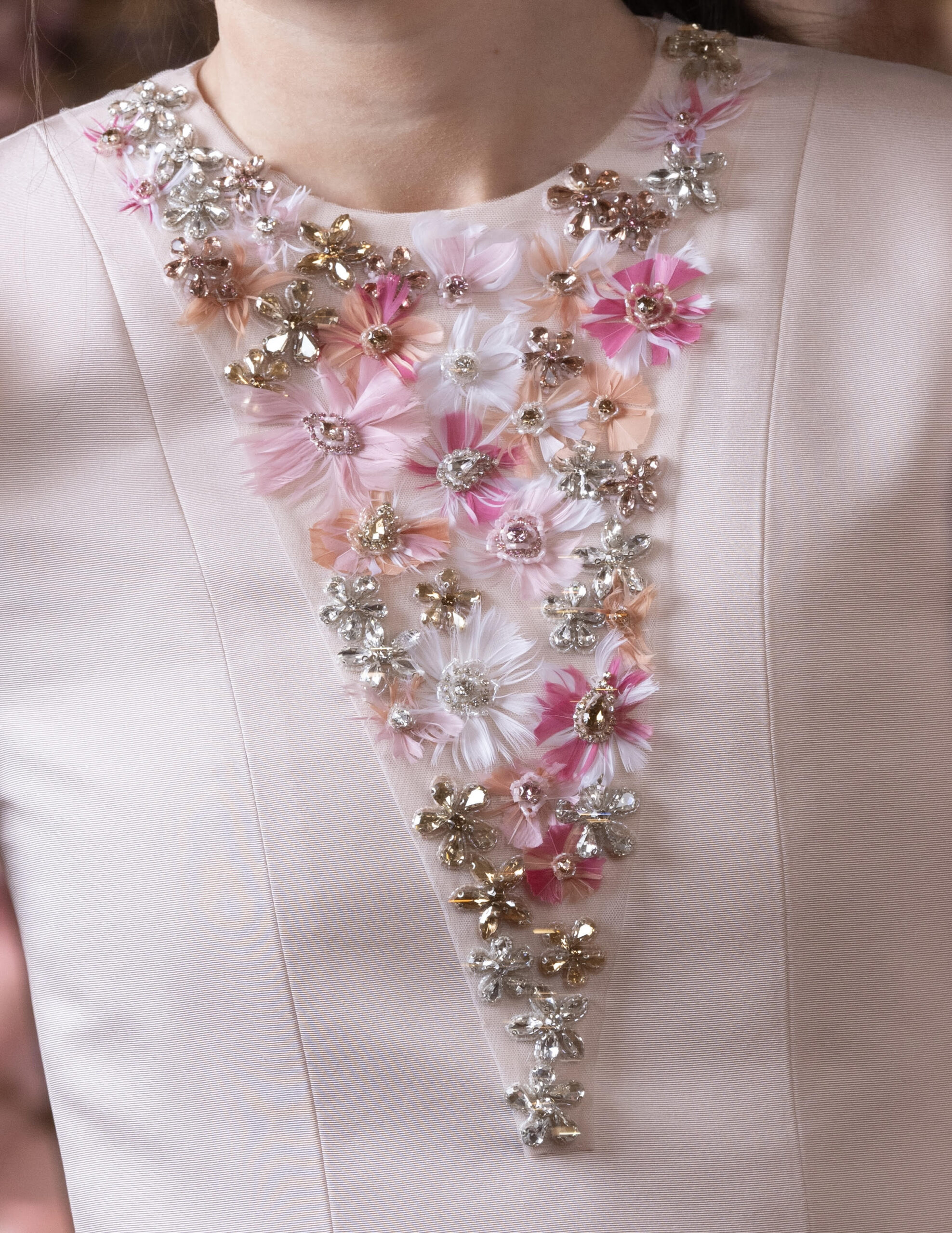 Pretty in Pink: stunning Pink Princess Cut Size 0 gown by Avigail Rumpler with Prada Beading for sale
