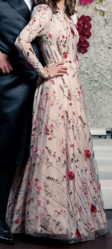 Beautiful Pink Silhouette Custom Gown for Sale