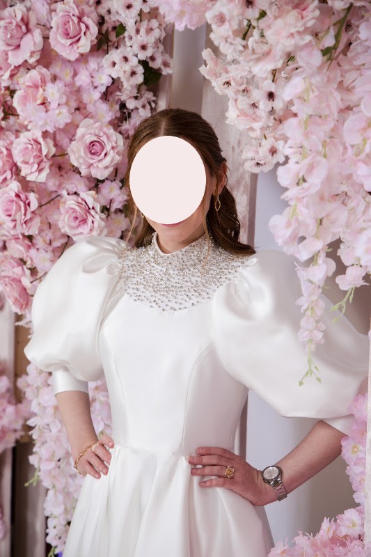Elegant White Custom Gown For Sale
