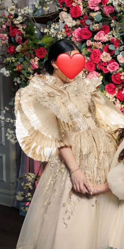 Showstopper gold gown for sale