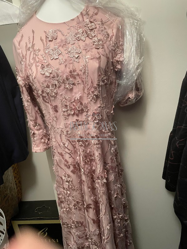Elegant sister of the bride pink gown for rent/sale