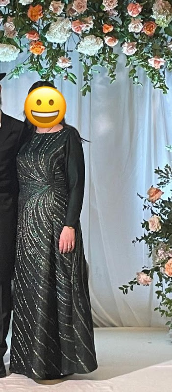 Stunning Green Mother of Bride/Groom Gown for rent/sale