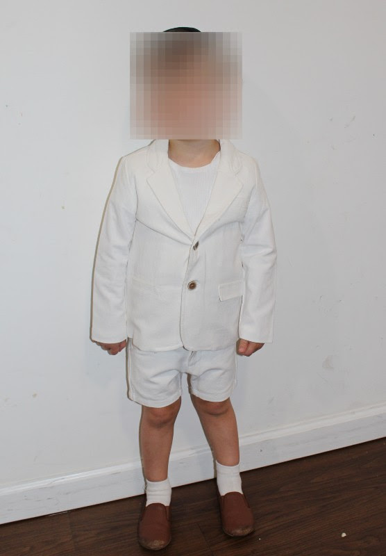 Stunning White Boys Suit and Shorts for Rent/sale