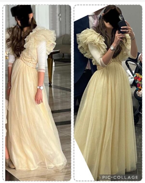 Gorgeous gold Zimmerman gown for sale!