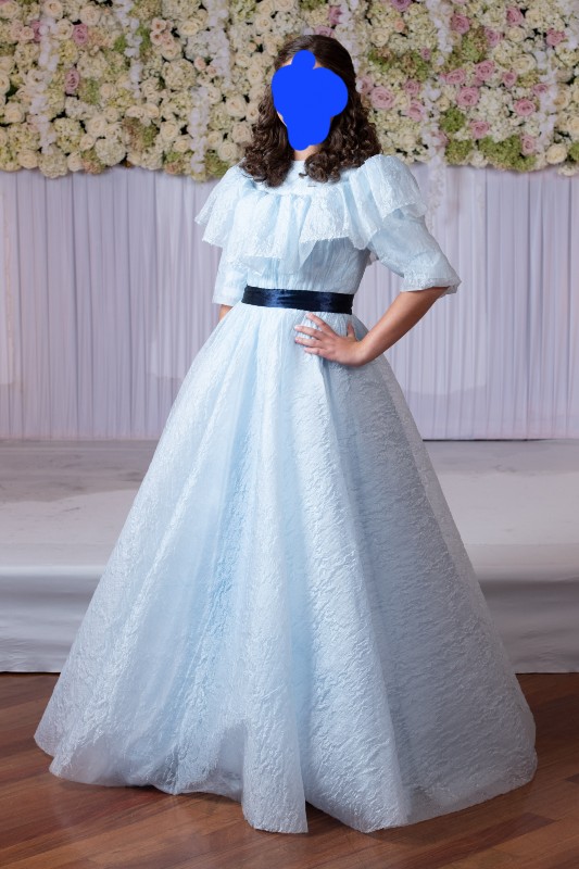 elegant sister of the bride/groom teens blue gown for sale  Instagowns