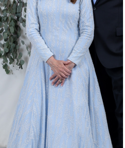 Elegant Exquisite Blue Gown for Mother of the Bride for sale