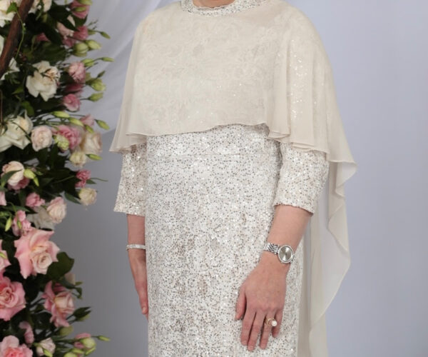 Elegant and slenderizing mother of bride gown for sale
