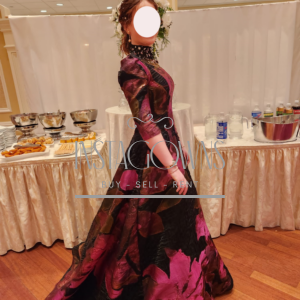 Custom designer Material gown for sale