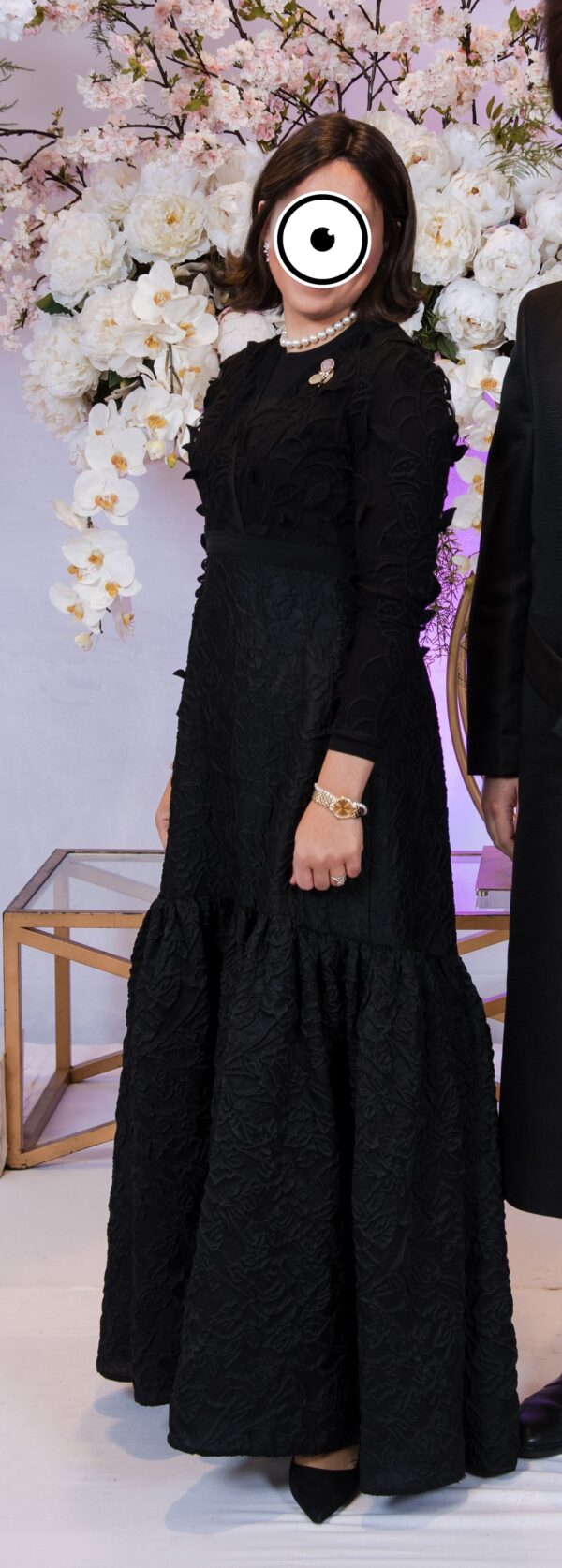 designer Jacquard Floral design Tulle gown for sale – Instagowns