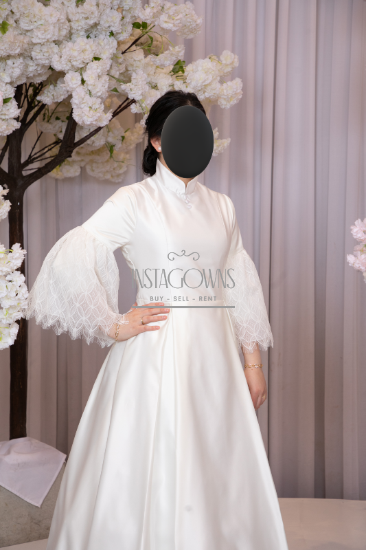 Elegant Custom Designed Ivory Sister Of The Bride Gown For Rent/Sale   Instagowns