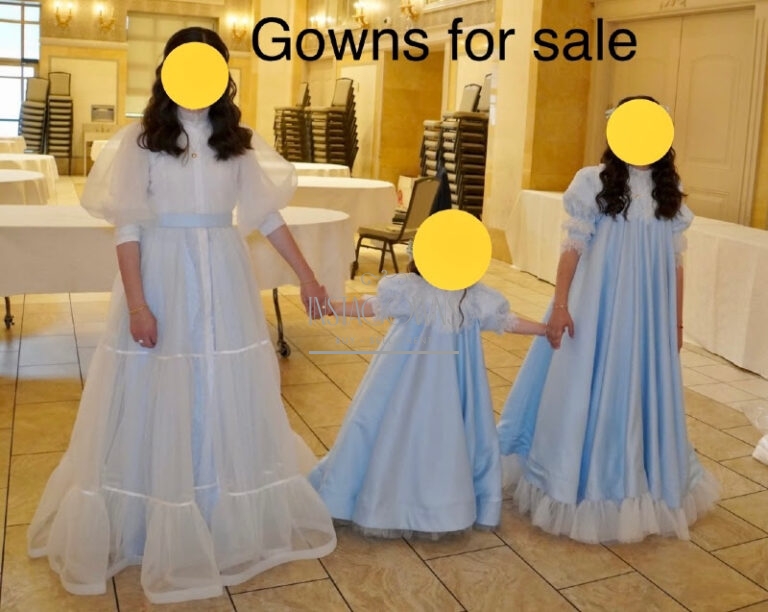 Beautiful blue and white gown for sale Instagowns