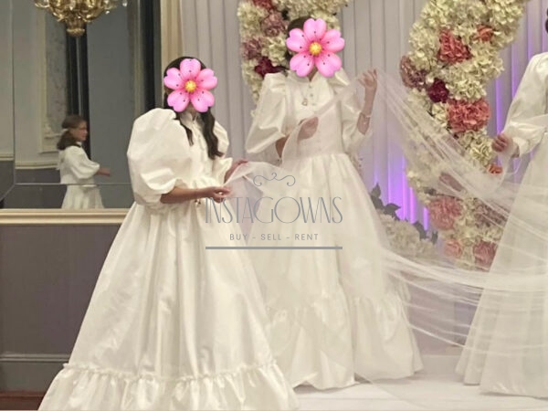 Custom made ivory kid gowns for sale
