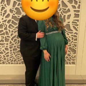 Beautiful Emerald Green Maternity Gown for Sale