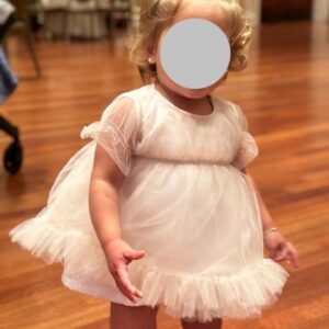 Toddler girl light pink short gown for sale