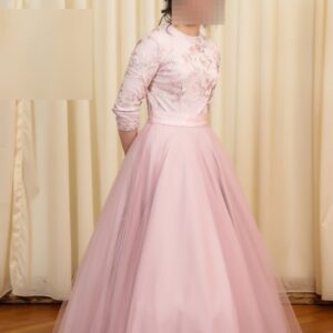 showstopper pink sister of the bride gown for sale