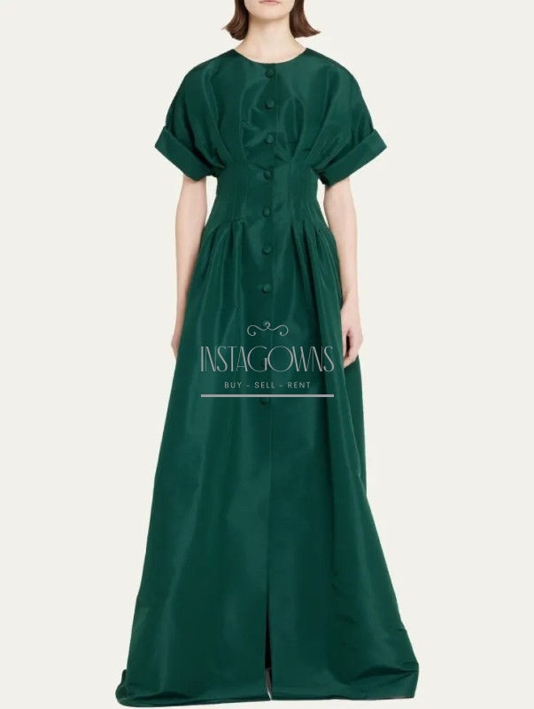 Carolina Herrera Evening Dresses Green