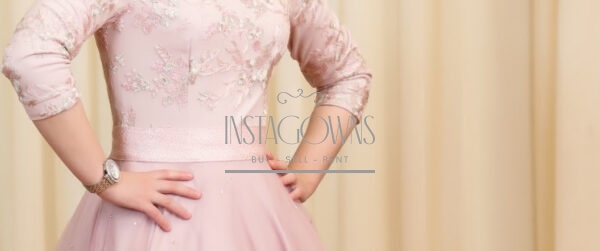 showstopper pink sister of the bride gown for sale