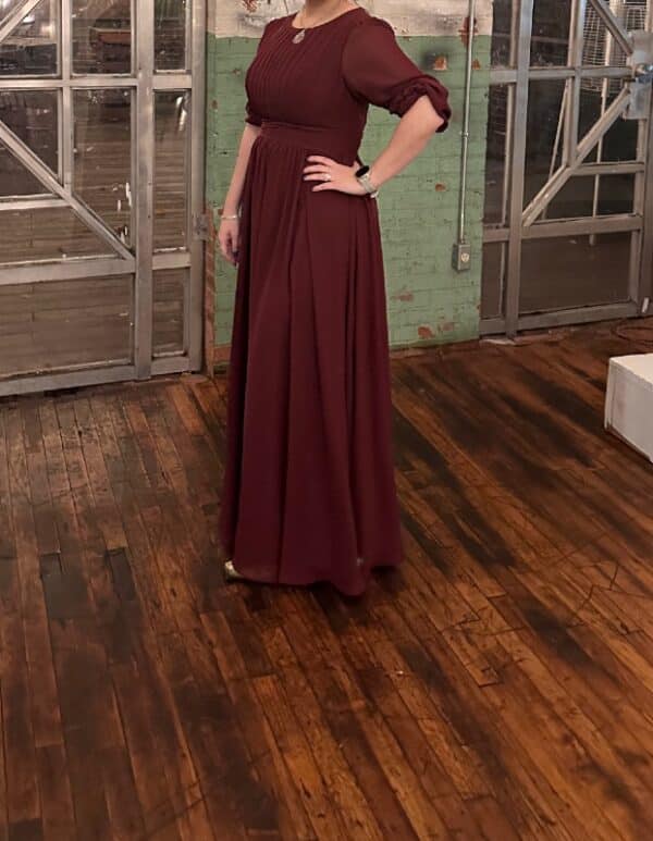 Burgundy gown for sale