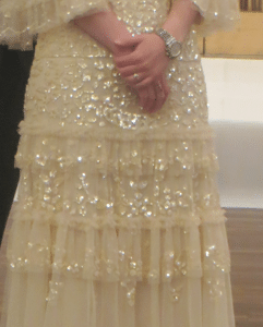 Magnificent Ivory Needle and Thread Gown for sale