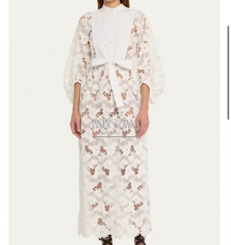 Erdem white lace dress for sale Instagowns