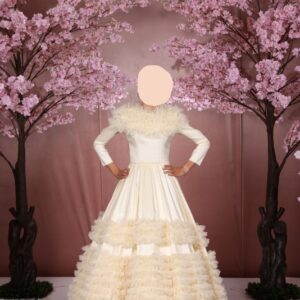 Custom Ivory Gown for rent/sale
