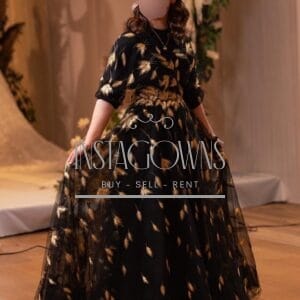Teen black and gold gown for sale