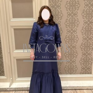 Custom Blue Maternity Gown for sale