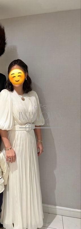 Ivory Costarellos Gown for Sale