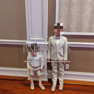 2 Gorgeous boys linen suits for sale