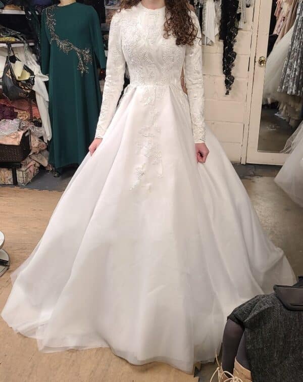 Beautiful custom bridal gown for rent/sale