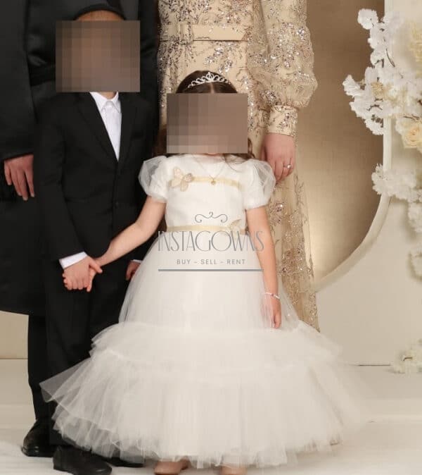 Designer -Off White- Little Princess Gown for Sale