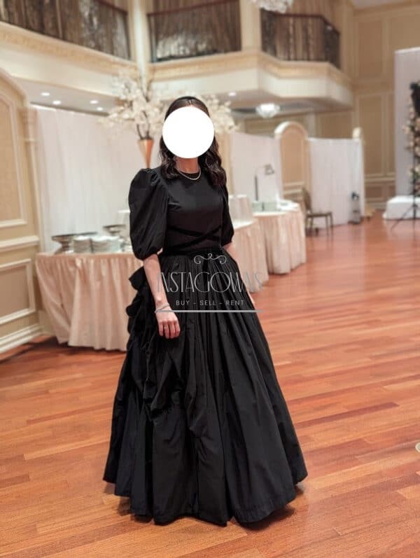 Sister of bride black gown for rent/sale