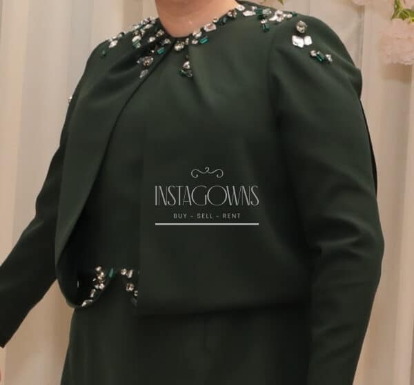 Elegant Green custom made Nairi gown for rent/sale