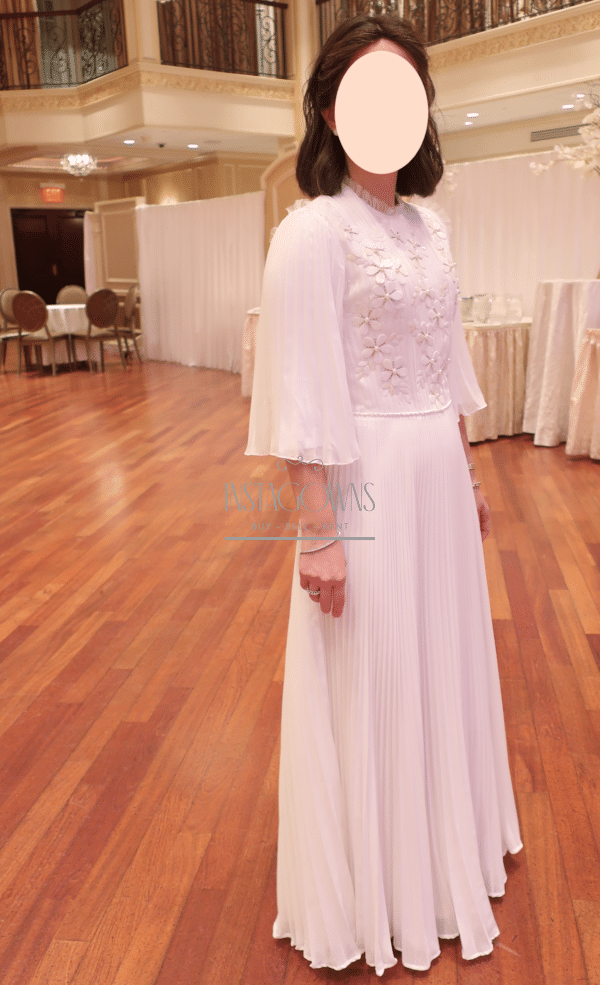 stunning white miri's gown for sister or mother of bride for sale