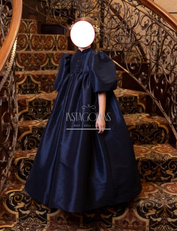 Gorgeous Blue Taffeta Girl's Gown For Sale