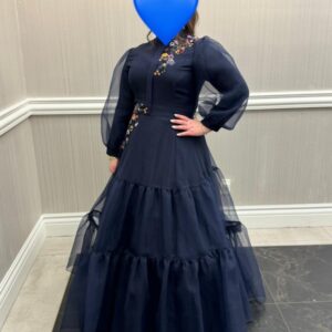 Beautiful Navy Exquisite gown for sale