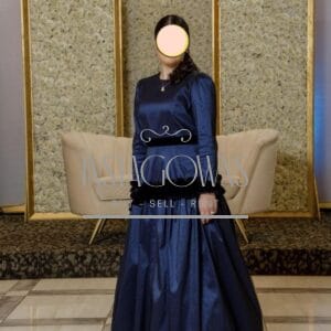 Gorgeous Navy Blue Exquisite Gown For Sale
