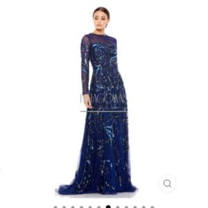Beautiful beaded and sequined Mac Duggal piece for Sale