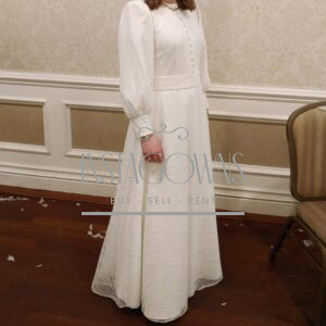Stunning White lace sister of the bride gown for sale or rent
