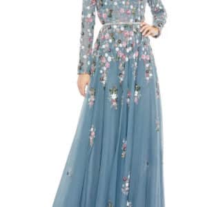 Stunning Blue Mac Duggal Gown for Sale