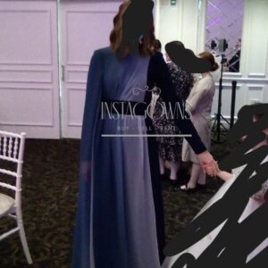 custom sister of bride/groom ombre navy gown for sale