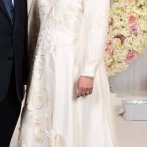 Stunning cream mother of the bride gown for sale