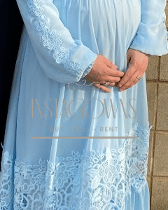 Gorgeous Raquel Blue Maternity Gown for Sale