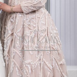 Gorgeous Blush Pink Mother of the Bride/Groom gown by Slomiuc for sale