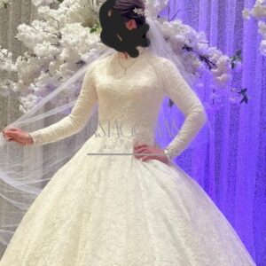 Designer all lace bridal gown for sale