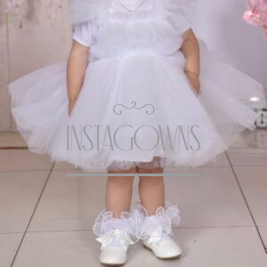 White Tunza tulle gown for sale