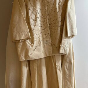 Raquel champagne gown with bolero for sale